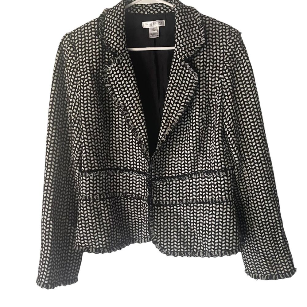 White House 14‎ Black White Career Blazer Jacket Interview Outfit Women